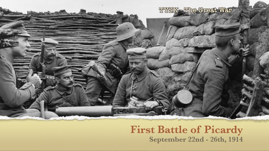1914-28 First Battle of Picardy 22 September&nbsp;1914