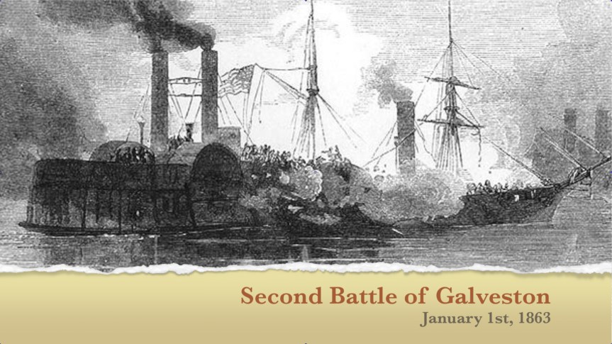 1863-01 Second Battle of Galveston, January 1&nbsp;1863